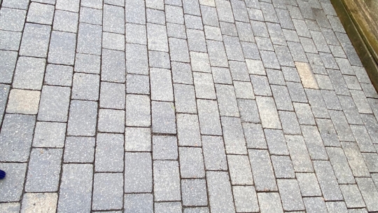 Terrassefliser efter fliserens med rent resultat